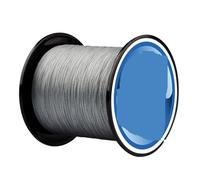Ligne de pêche tressée, Fil de pêche tressé PE multifilament 4 brins Multicolore 100 m 8-40 LB(Grey,100M 15LB)