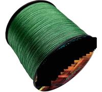 Ligne de pêche tressée, Ligne de pêche tressée à âme Creuse multifilament 16 brins, Multicolore, Plusieurs Tailles(Green,300M-40LB-0.29mm)