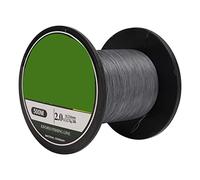 Ligne de Pêche Tressée PE 4 Brins, 500m, Ultra Résistante, Gris - Haute Tension, Résistance à l'usure, Usage en Eau Salée et Douce (2.0)