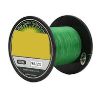 Ligne De Peche Tressee Pe Ultra Resistante De 22 Lb, 500 M, 8 Brins, Pour Eau Douce Et Salee, Verte, 9,0