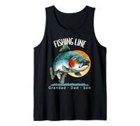 Ligne de pêche truite art pour grand-père, papa, fils, trio Débardeur