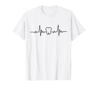 Ligne de pouls Dentaire drôle de Rythme Cardiaque Dentaire T-Shirt Graphique avec Valeur