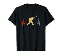 Ligne de pouls des Joueurs de Hockey sur Glace T-Shirt Graphique avec Valeur