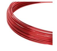 Ligne de procédé en aluminium, Fil d'aluminium for loisirs créatifs, 10 m, multicolore, for la création de bijoux.(Rosso)