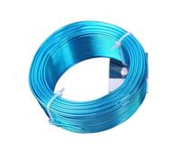 Ligne de procédé en aluminium, Fil d'aluminium for loisirs créatifs, 250 g, 5 pièces, multicolore, diamètre 1,0-3,0 mm, for la fabrication de bijoux et autres créations DIY(16,1.0mm (1 Roll))