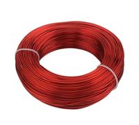 Ligne de procédé en aluminium, Fil d'aluminium multicolore 1-3 mm, 1 rouleau for la création de bijoux et le bricolage(Rosso)