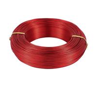 Ligne de procédé en aluminium, Fil d'aluminium multicolore de calibre 0,6 à 3,0 mm, 500 g, for la création de bijoux et autres loisirs créatifs.(Rosso,0.6mm 560m)