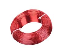 Ligne de procédé en aluminium, Fil de perles en aluminium multicolore 0,8-3,0 mm for la création de bijoux DIY(Rosso,2.5mm (38 meters))