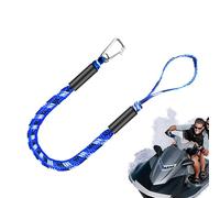 Ligne de quai de bateau - Corde d'amarrage élastique en polyéthylène avec crochet | 1,2 à 1,5 m haute résistance 1000 kg | Idéal pour kayaks, skis, canoës et bateaux pontons