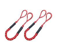 Ligne de quai élastique - 2 cordes d'amarrage haute résistance | Accessoires de bateau PWC, amortisseur intégré, kayak, vélo nautique, SeaDoo, Ski, Ponton, Canoë, Bateau à moteur, Pois rouges et