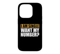 Ligne de ramassage Amusante I'am Available pour Femmes et Hommes Mon numéro Coque pour iPhone 14 Pro