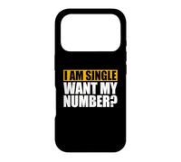 Ligne de ramassage Amusante I'am Available pour Femmes et Hommes Mon numéro Coque pour iPhone 17 Pro