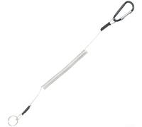 Ligne de sécurité de pêche fabriquée en fil d'acier robuste avec une grande capacité d'étirement pour éviter la perte de matériel dans la teinte bleue (argent)