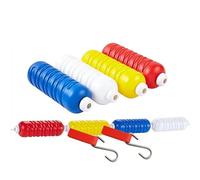 Ligne de sécurité Flottante pour Piscine, 1 m à 18 m, avec 2 Crochets, Corde Anti-Vagues et kit de flotteurs pour piscines enterrées, câble en Acier Durable, 15 m