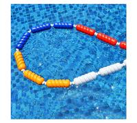 Ligne de sécurité Flottante pour Piscine, Ligne de nage Flottante de 1 à 18 mètres pour Sources thermales et plages Peu Profondes, câble en Acier Durable, Corde de sécurité Anti-Vagues