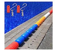 Ligne de sécurité Flottante pour Piscine, séparateurs de couloirs de nage Professionnels - 3,65 m à 12,20 m, Ligne de signalisation Flottante pour Sources thermales et plages Peu Profondes,
