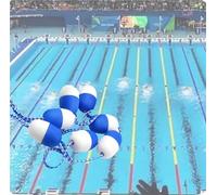 Ligne de sécurité pour Piscine, Corde de nage avec Crochet en Acier Inoxydable, séparateur de sécurité pour la nage, Ligne de flottaison de 1 à 100 m, barrière de Plage Facile à Installer po