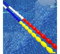 Ligne de sécurité pour Piscine, Ligne de Couloir de nage réglable - Corde Flottante Durable de 1 à 25 m avec Crochets, idéale pour l'entraînement à la Natation, la sécurité en Piscine et Le