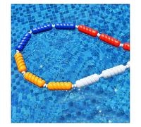 Ligne de sécurité pour Piscine, Ligne de nage réglable de 6 m (20 pi) avec Corde Flottante Anti-Vagues pour piscines enterrées, Installation Facile, Fil d'acier Durable, idéale pour la sécur