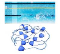 Ligne de séparation de Couloir de Piscine à Crochets, Ligne de séparation de sécurité de Piscine, Ligne de bouée en Plastique, adaptée aux Voies navigables intérieures et aux plages (Bleu +