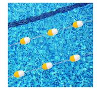 Ligne de séparation flottante pour piscine, bouée de sécurité, échelle de piscine, corde de sécurité réglable de 30 m avec flotteurs - Ligne de séparation flottante pour couloir de nage, équ