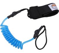 Ligne de surf 4ft 5,5 mm TPU nylon 2 têtes Sangle de surf pour shortboards longboards skimboards bleu