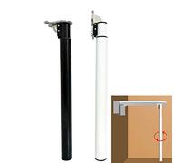 Ligne de Table Pliante télescopique Robuste réglable 71-110 cm de Meubles de Verrouillage en Aluminium pour la Maison/Bureau Blanc/Noir Simple et Robuste Beauty Comes