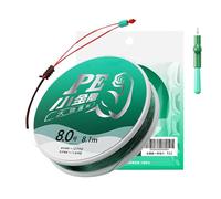 Ligne de tressage - fil PE ultra résistant, élongation zéro, haute sensibilité | Fil anti-abrasion pour la mer, côtière, lancement, sport, en b