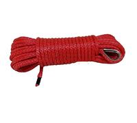Ligne de treuil 6mm * 15m rouge ATV Ajouter 4500lbs Hawseeadlead, corde synthétique, câble for les pièces auto hors route