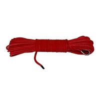 Ligne de treuil rouge 4mm * 15m for VTT Offroad, corde synthétique, évaluations Winch UTV, câble plasma Léger