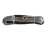 Ligne de treuil synthétique gris 10mm x 30m, corde câble remorquage, à plasma for 4x4 offroad VTT Léger(Grey)