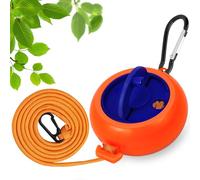 Ligne de vêtements de Voyage rétractables 10m Corde de blanchisserie Portable Camping Flip Main manivelle Ligne de Lavage de vêtements Hanger Lignes de séchage réglables (Orange)