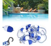 Ligne de voie flottante avec crochets - Corde de sécurité pour la natation - Séparateur de voie d'eau pour la plage et accessoire amélioré pour nageur en toute sécurité et protection