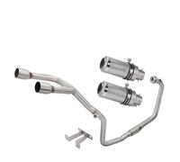 Ligne D'échappement Complète Avant Moto Pour Suzuki GSX150R GSXR150 GSX-S150 Pièces Modifiées Acier Inoxydable 50.8mm système(TYPE-C)