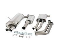 Ligne d'échappement Inox sport JETEX après collecteur catalyseur pour BMW Série 3 E46 (09/1999-) - moteur M54