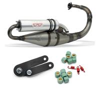 Ligne d'échappement LeoVince HAND MADE TT homologué ECE pour Peugeot Vivacity AC