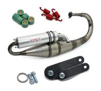 Ligne d'échappement LeoVince HAND MADE TT homologué ECE pour Speedfight 2 50 AC
