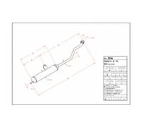 Ligne d'échappement LeoVince SITO homologué ECE pour Piaggio SI / KS / FL2