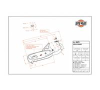 Ligne d'échappement LeoVince SITOPLUS homologué ECE pour Aprilia Scarabeo 50