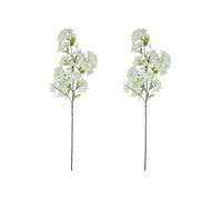 Ligne Déco Jasmin Etoilé Artificiel 100cm Tige de Jasmin Artificielle Lot de 2 Fleur Artificielle Deco Jasmin Fleur Jasmin Blanc Fleur Artificielle Réaliste Décoration Intérieur Maison Bureau Jardin