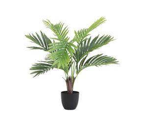 Ligne Déco - Palmier Areca Artificiel 60cm | Plante Artificielle Pot Plastique Noir Intérieur Imitation Terre | Decoration Maison Élégante et Réaliste | Fausse Plante Palmier Interieur