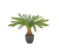 LIGNE DÉCO - Palmier Artificiel Cycas - Décoratif - Élégant - Tendance Déco - Durable - Entretien Facile - Plante Artificielle Intérieur - Plastique - 70cm