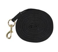 Ligne d'entraînement des Chevaux, Longue épreuve de l'abrasion de la Corde équestre 8,2 M de Force élevée Flexible avec Crochet en Laiton pour Le Remorquage (Black)