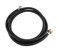 Ligne d'entrée de machine à laver en PVC avec extrémité filetée mâle en acier inoxydable pour fixation directe du robinet ou de la valve