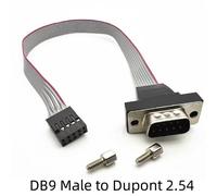 Ligne d'extension Com DuPont,2.0mm,ordinateur DuPont 2.54,connexion RS232,DB9,ligne série DuPont 9 broches,30cm - Type DB9M-2.54