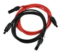 Ligne d'extension solaire photovoltaïque Cable d'extension de panneau solaire avec connecteur MC4 Paire rouge + noir, 14AWG 3 me