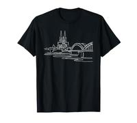 Ligne d'horizon de Cologne Art Allemagne T-Shirt