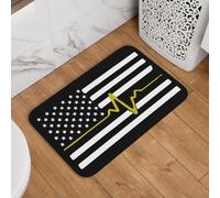 Ligne d'or Mince, Répartiteur du 911 Tapis De Bain Lavable en Machine Tapis De Douche Anti-Salissures Paillasson D'Entree pour Salon Baignoire Extérieur 40X60Cm