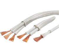 Ligne électronique de fibre de verre, Fil chauffant électromagnétique de 5 m, tressé en mica, ignifugé et résistant à la chaleur, 2 conducteurs, diamètre 0, 6 mm(4 Cores,5M-9 AWG 6.0MM)