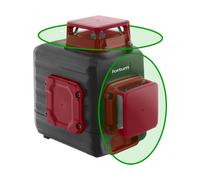 Ligne laser verte FORTUM 2D, autonivelante croisée 4780214